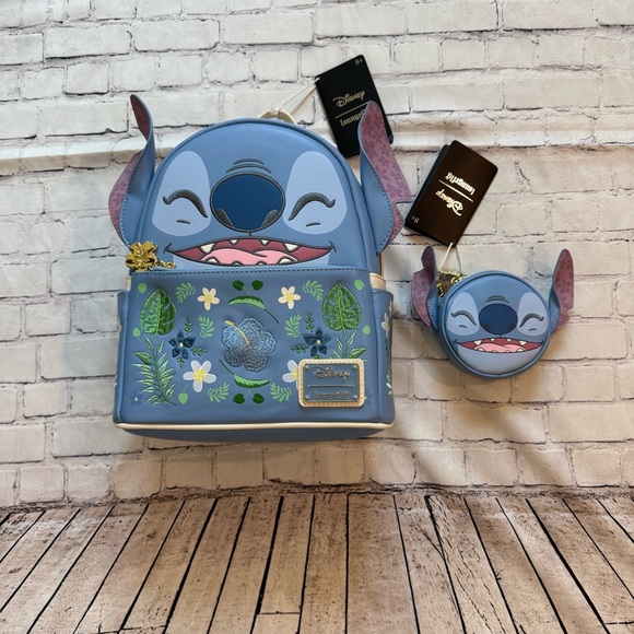 New Loungefly Stitch Mini Backpack and Coin Purse main image 11